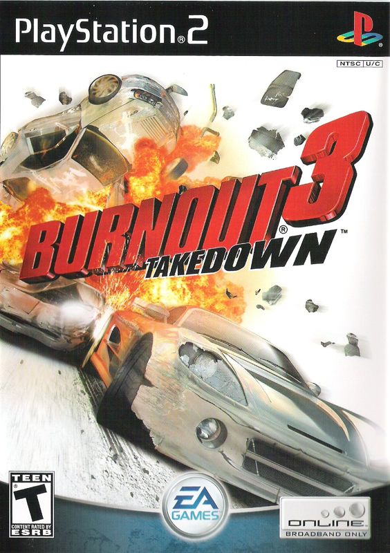 Burnout 3 Takedown box art for Playstation 2
